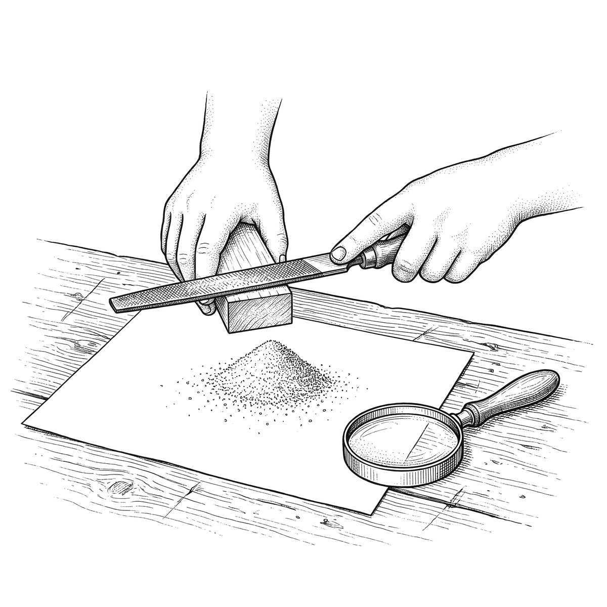 File a Solid into Particles