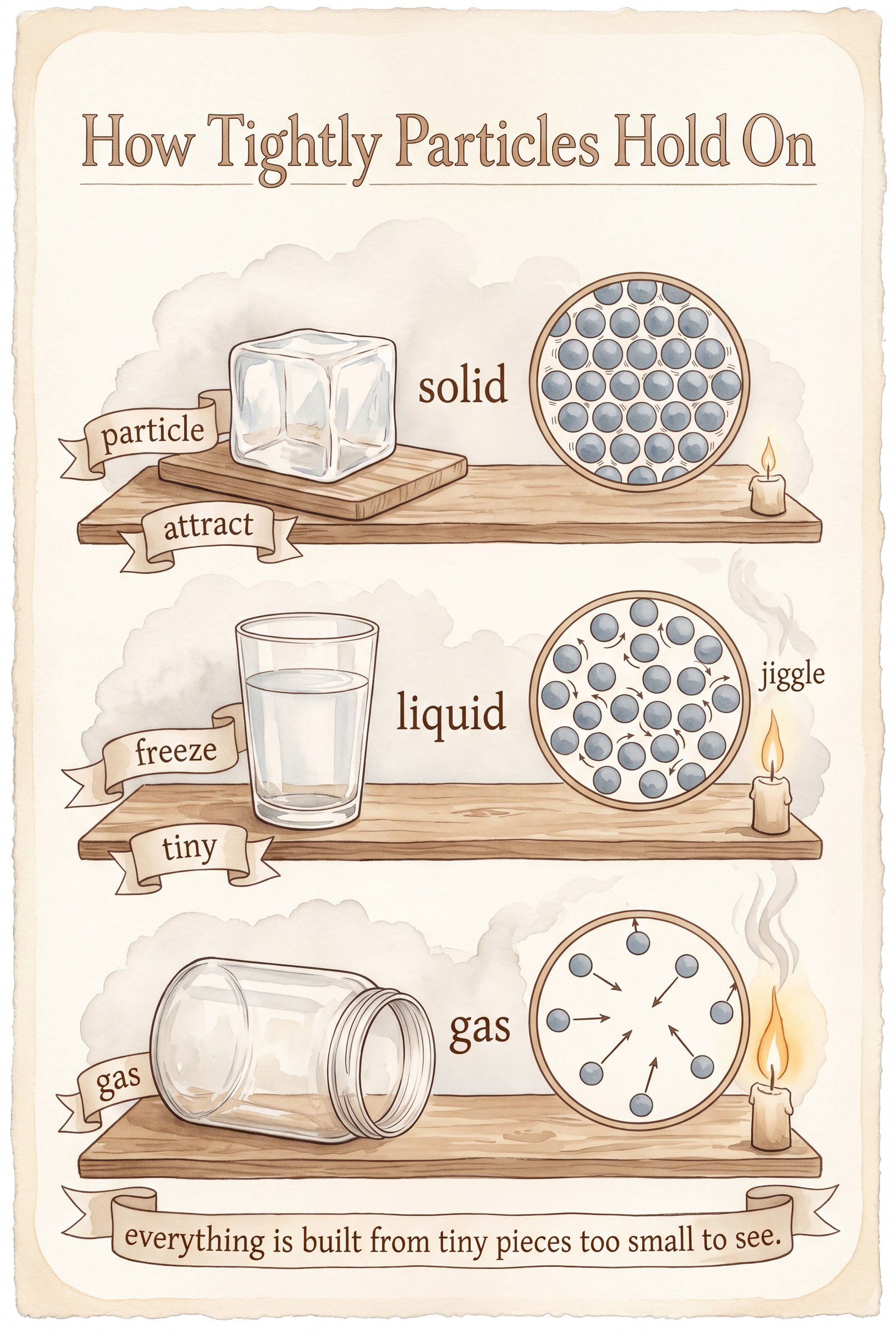 How Tightly Particles Hold On